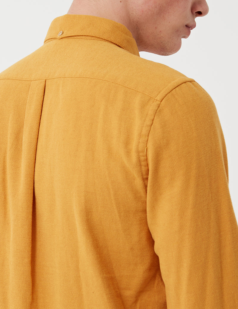 Chemise Teca en flanelle portugaise - Moutarde