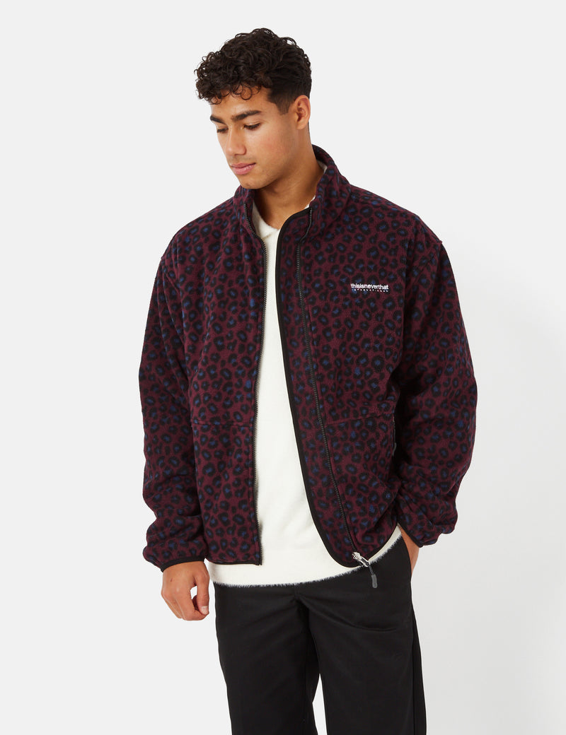 Thisisneverthat INTL. Fleece Jacket - Leopard Blue