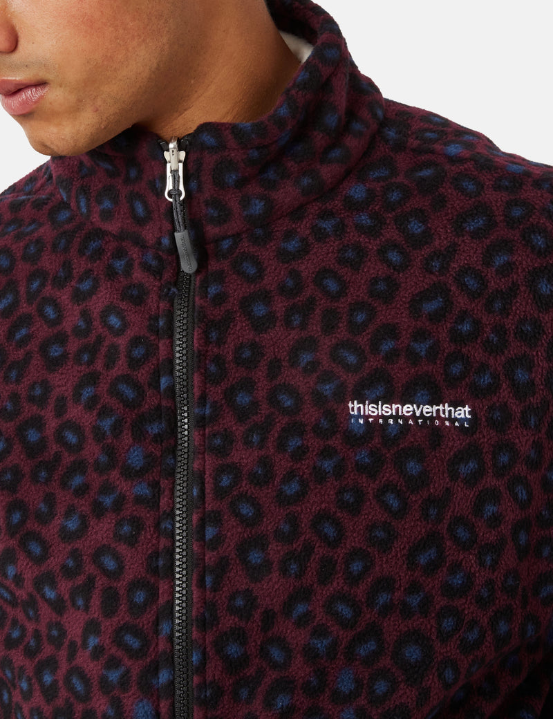 Thisisneverthat INTL. Fleece Jacket - Leopard Blue