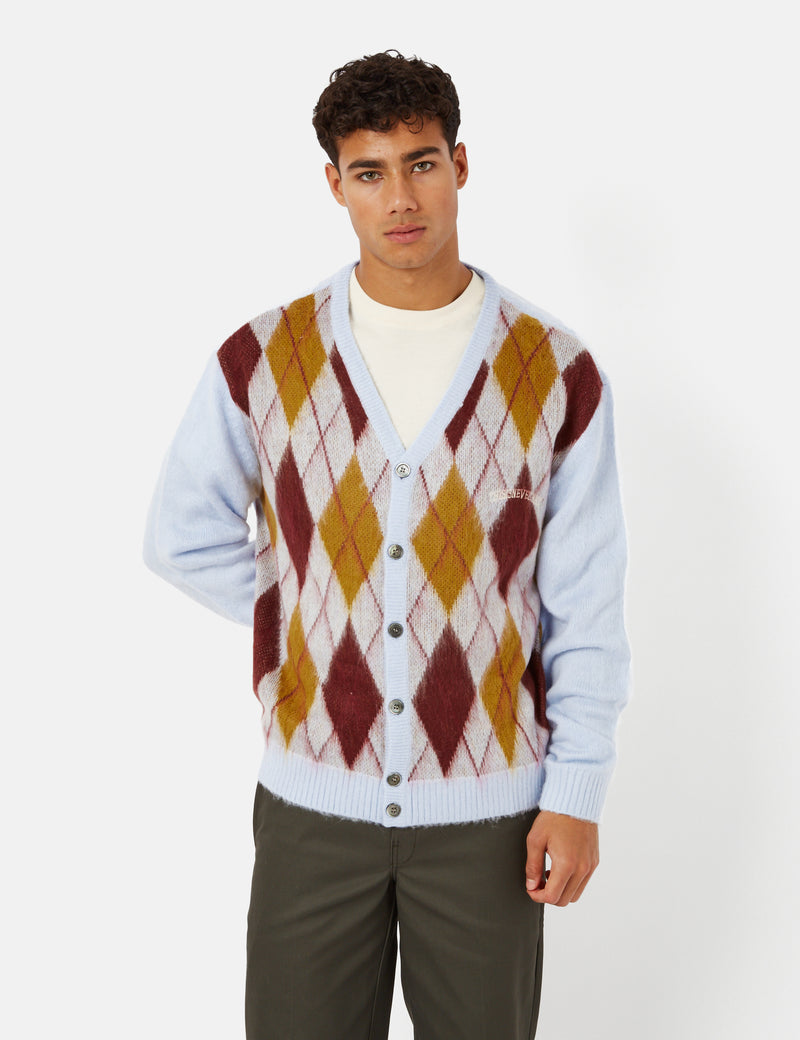 Thisisneverthat Argyle Cardigan - Bleu