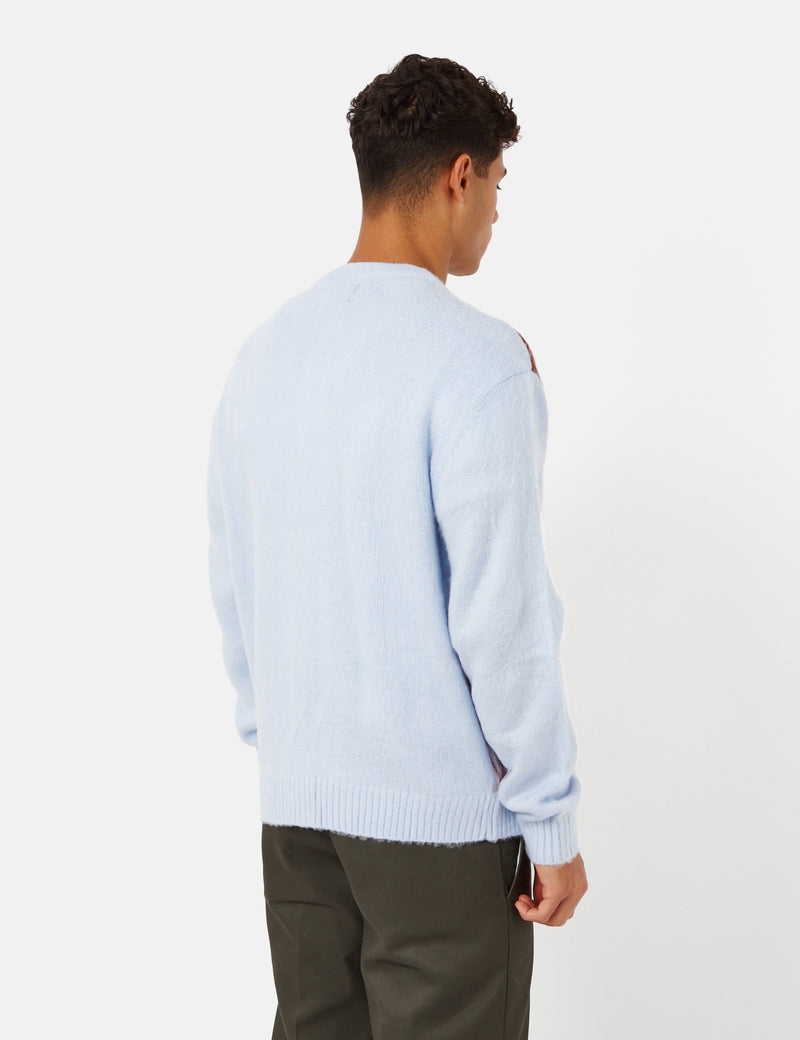 Thisisneverthat Argyle Cardigan - Bleu