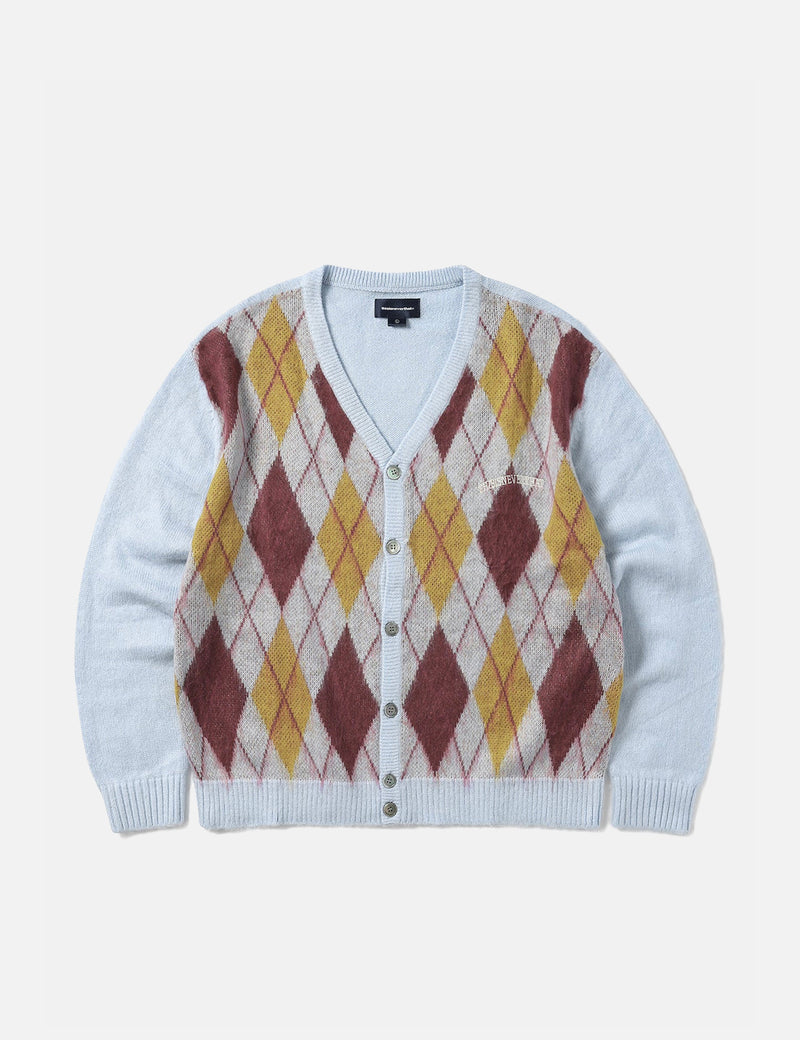 Thisisneverthat Argyle Cardigan - Bleu