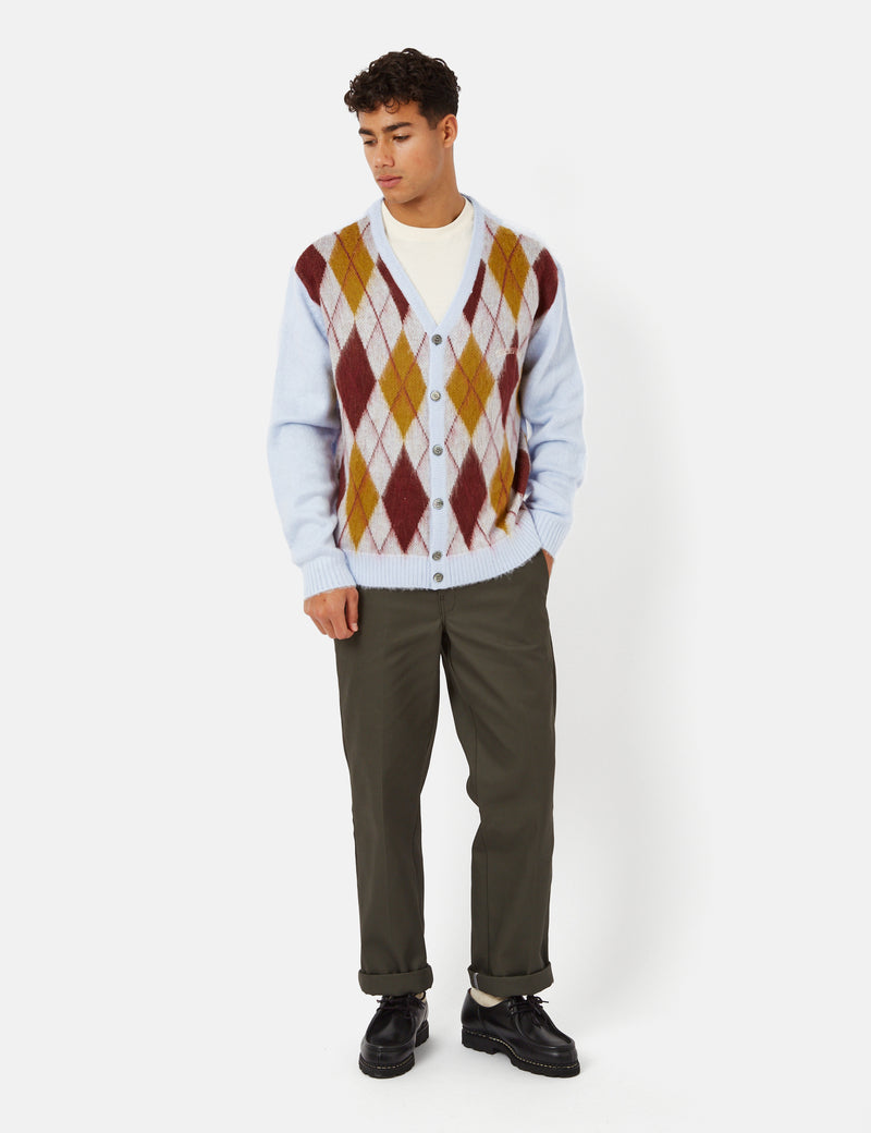 Thisisneverthat Argyle Cardigan - Bleu