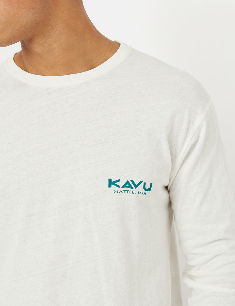 Kavu True Outdoor Long Sleeve T-Shirt - Snow White
