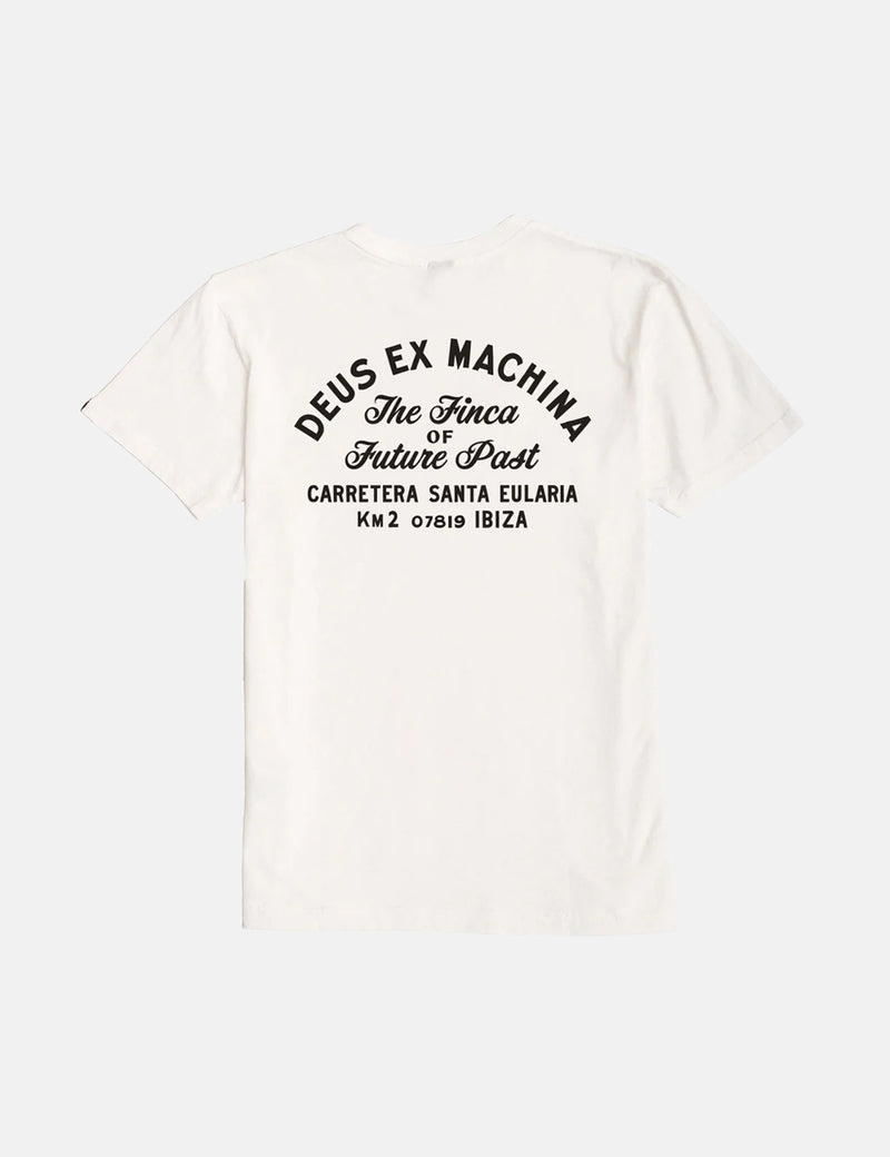 T-Shirt Deus Ex Machina Ibiza Adresse Poche - Blanc