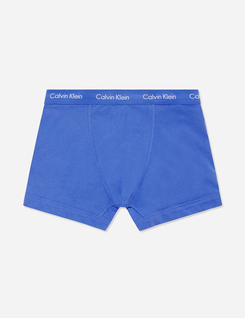 Calvin Klein 3 팩 트렁크-블랙/블루 섀도우/코발트 워터
