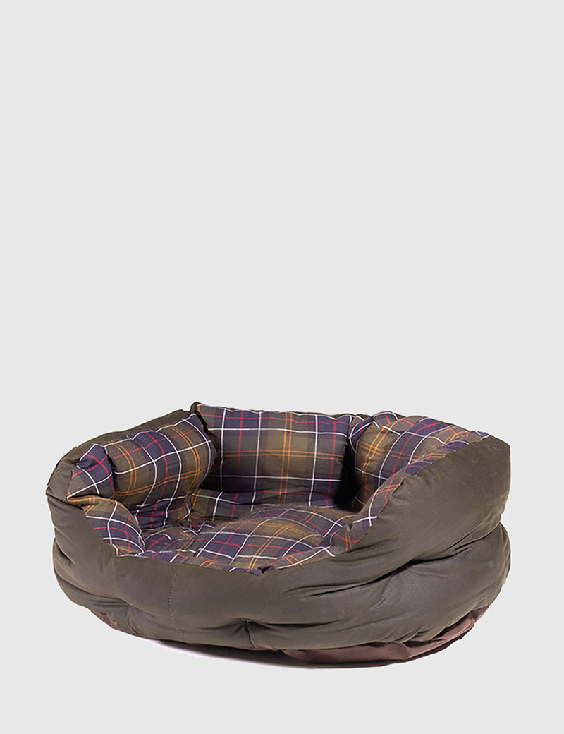 Barbour Wax Dog Bed 24" - Olive Green