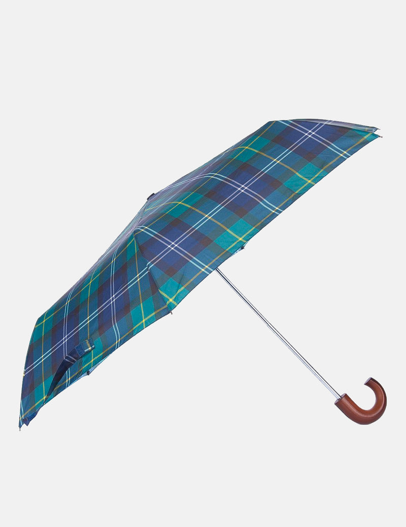 Barbour Tartan Mini Umbrella - Green