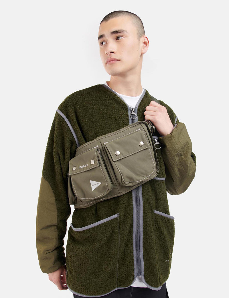 Barbour x And Wander Waist Bag - Khaki