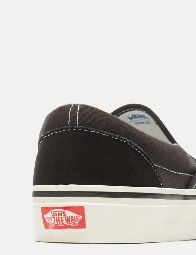 Vans Anaheim Slip-On 98 DX (Suede / Canvas) - OG Black