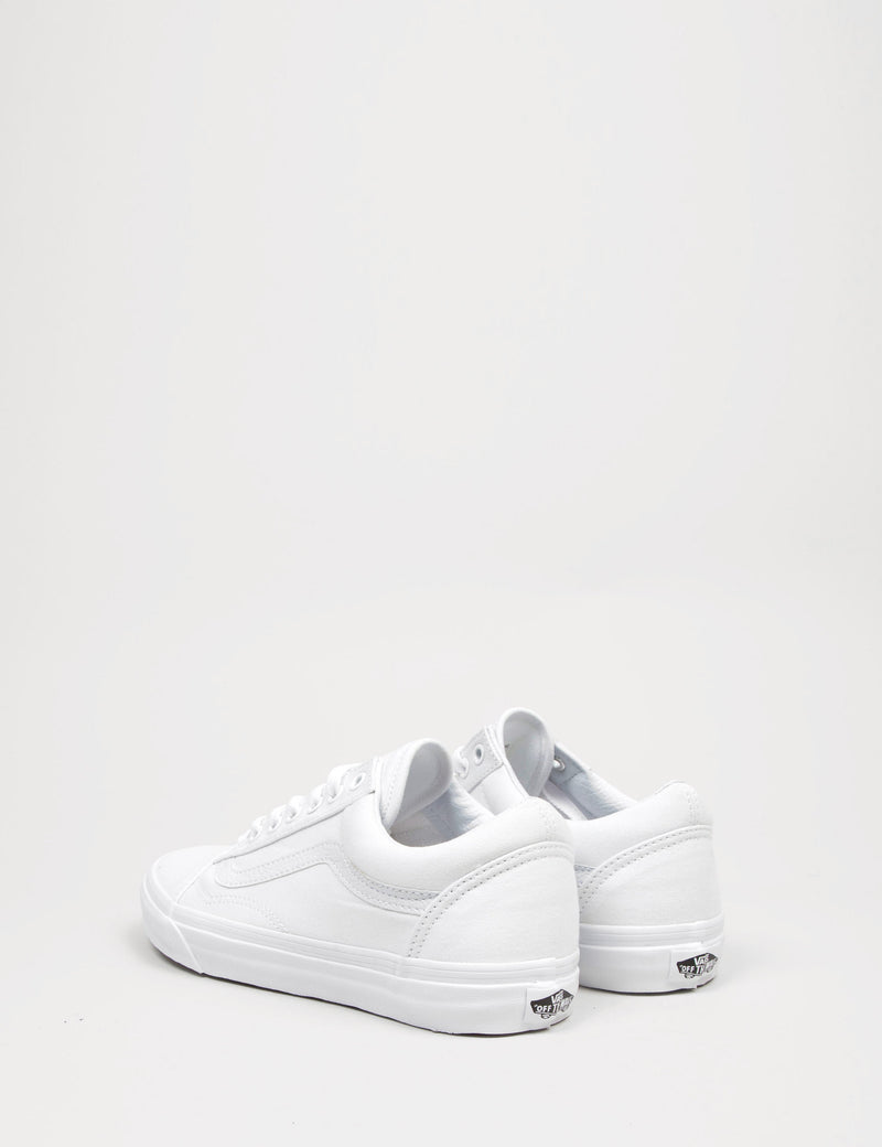 Vans old skool blanche trait shop noir