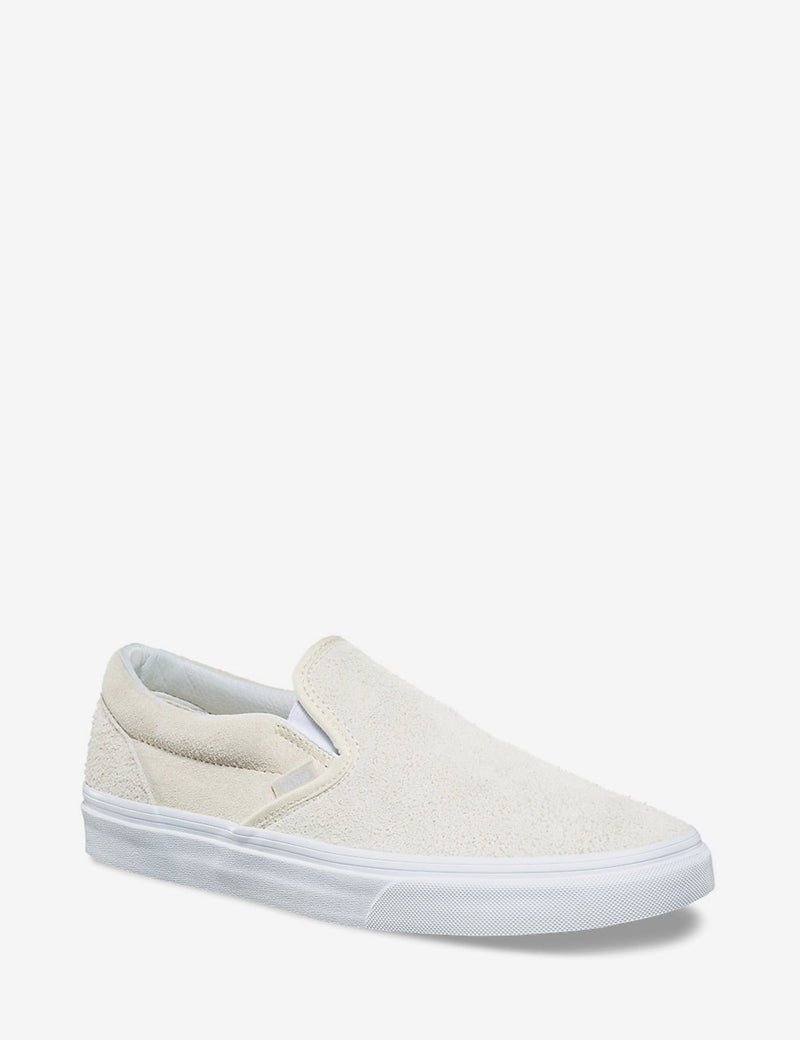 Vans Classic Slip On Hairy Suede Turtledove Off White