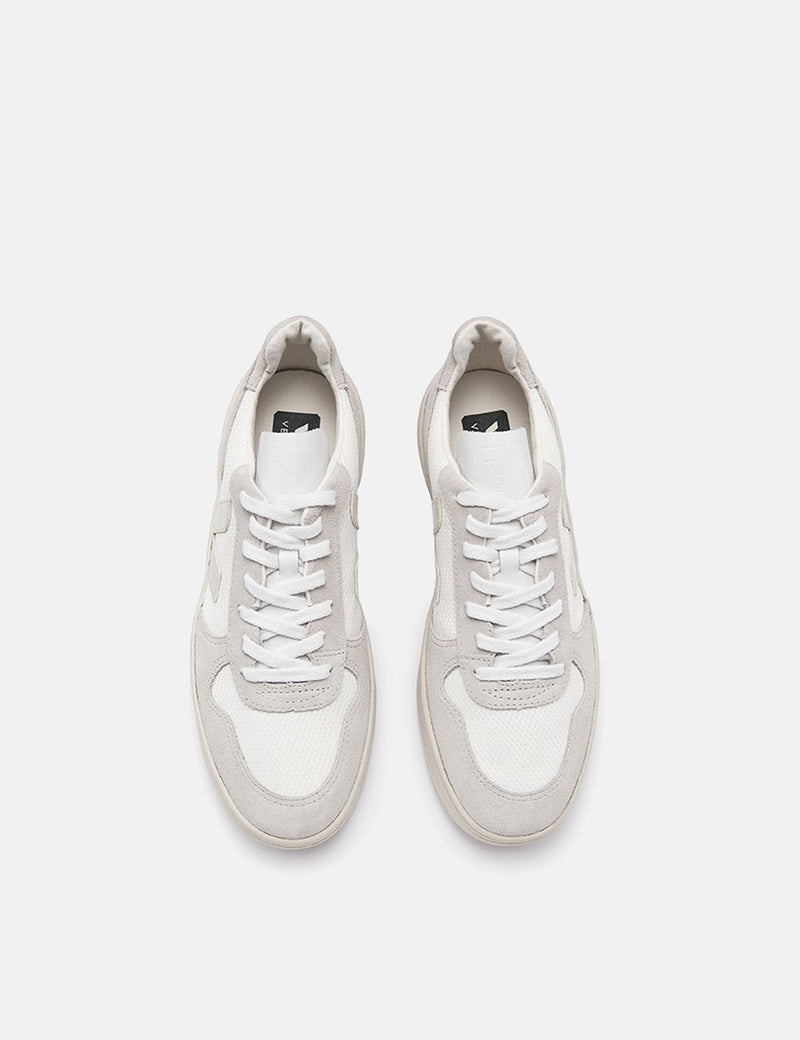 Veja V-10B-メッシュトレーナー-ホワイト/ナチュラル