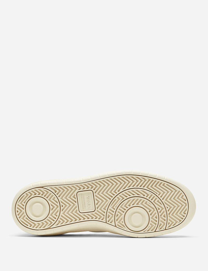 Womens Veja V-10 Leather Trainers - Extra White