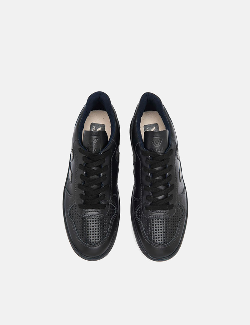 Baskets en cuir Veja V-10 - Noir