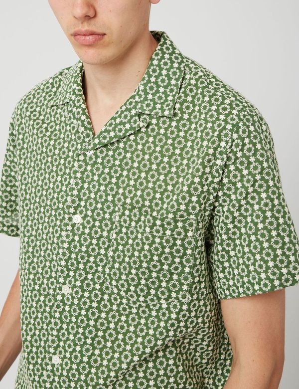 Portuguese Flannelフォークロア3SSシャツ-グリーン