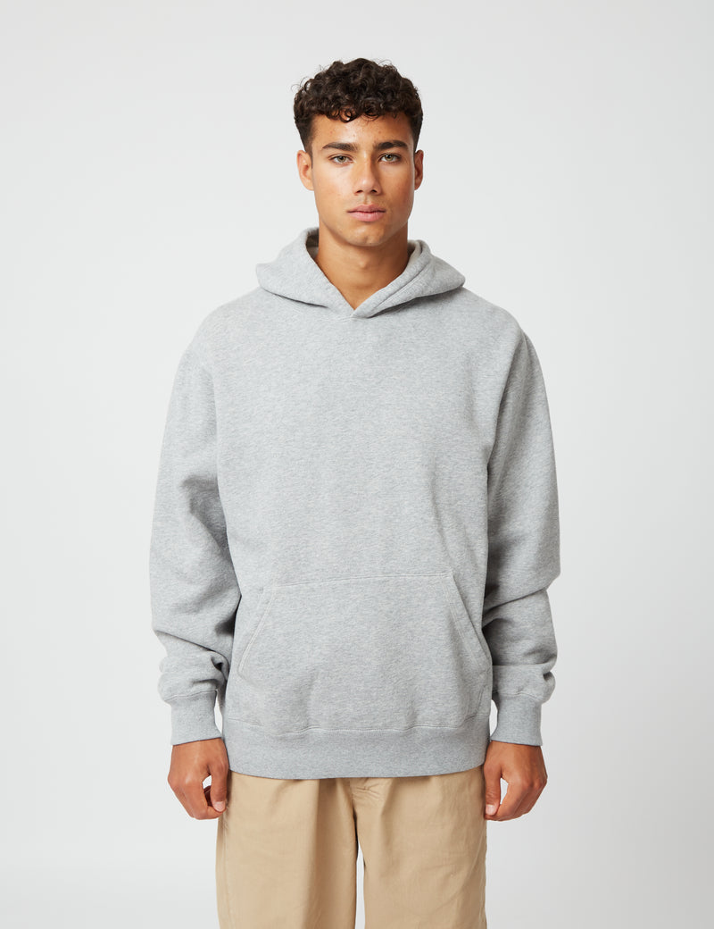 Bhode Pigment Dyed Hoodie（Organic/Canada Origin、16oz）-アーカイブグレー