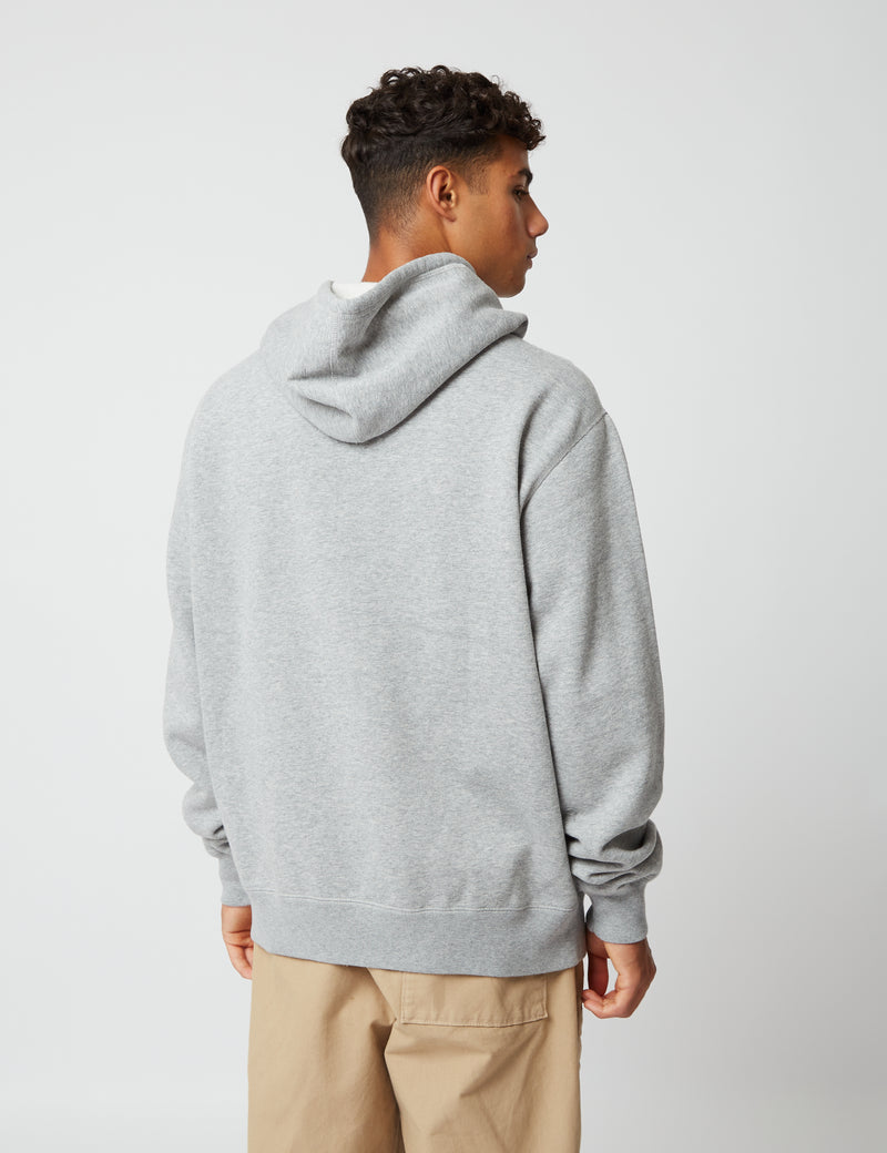 Bhode Pigment Dyed Hoodie（Organic/Canada Origin、16oz）-アーカイブグレー