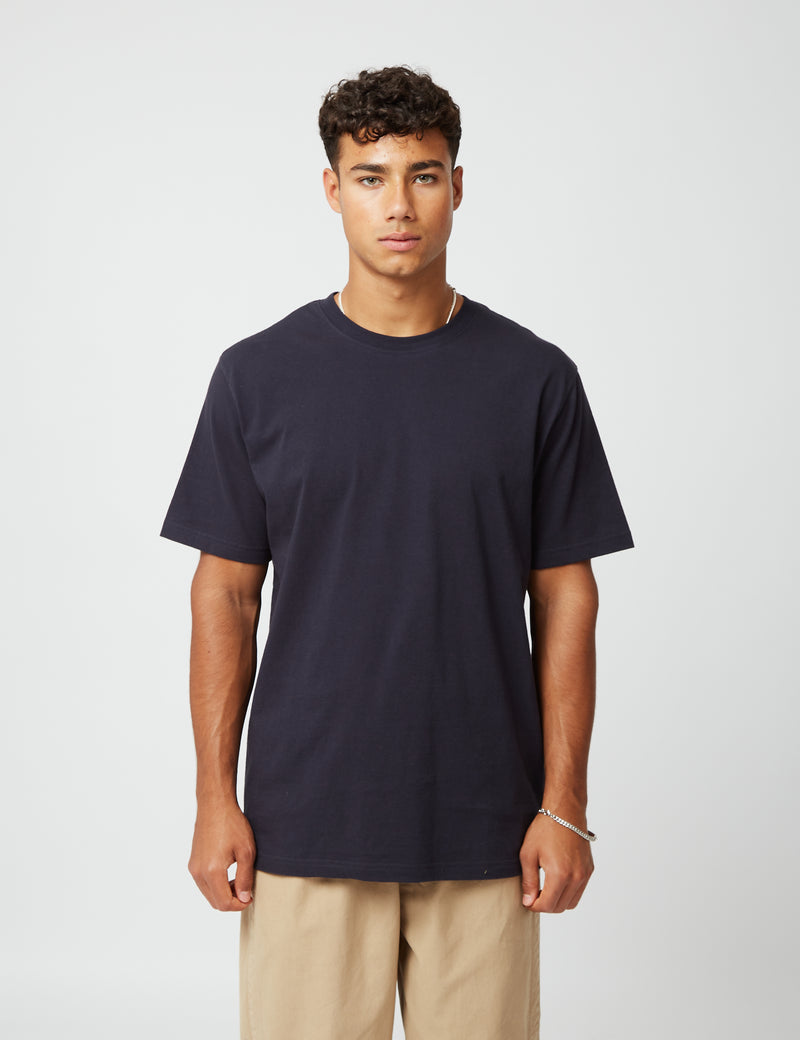T-shirt Bhode (Bio/Origine Canada, 9oz) - Bleu nuit