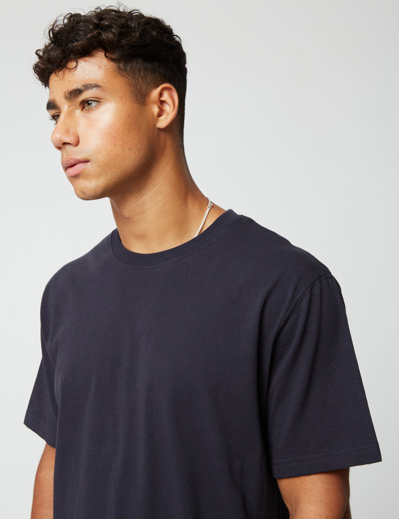 T-shirt Bhode (Bio/Origine Canada, 9oz) - Bleu nuit