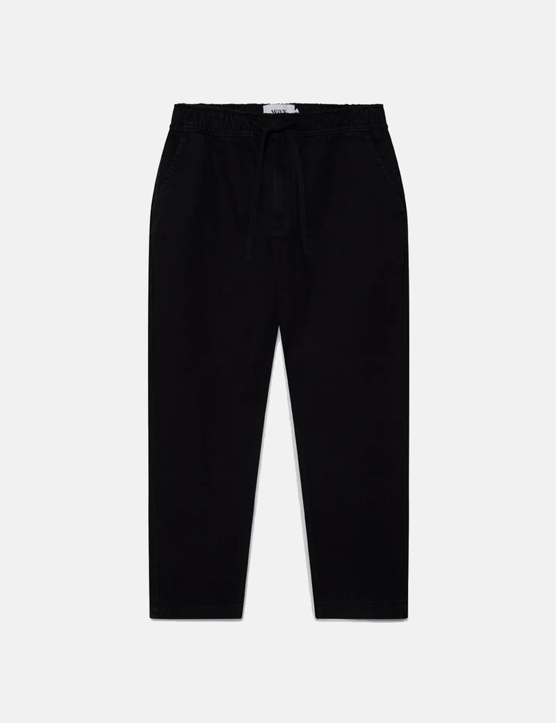 Pantalon Wax London Kurt (sergé de coton biologique) - Noir