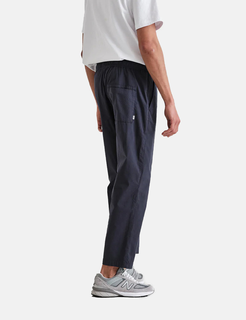 Wax London Kurt オーガニック コットン パンツ (テーパード) - ネイビー ブルー