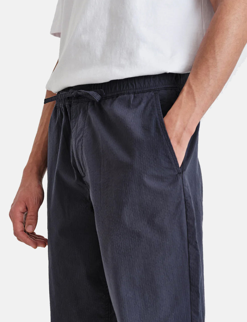 Wax London Kurt オーガニック コットン パンツ (テーパード) - ネイビー ブルー