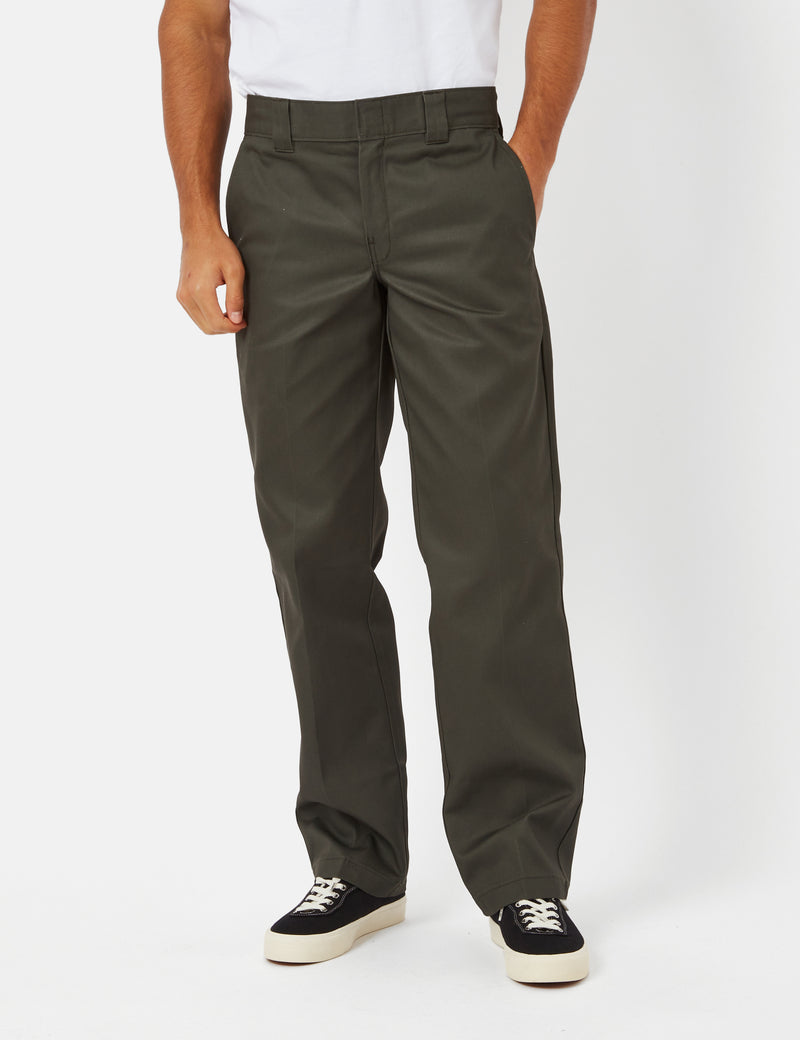 Dickies 873 Work Pant (Slim Straight) Olive Green | URBAN EXCESS.