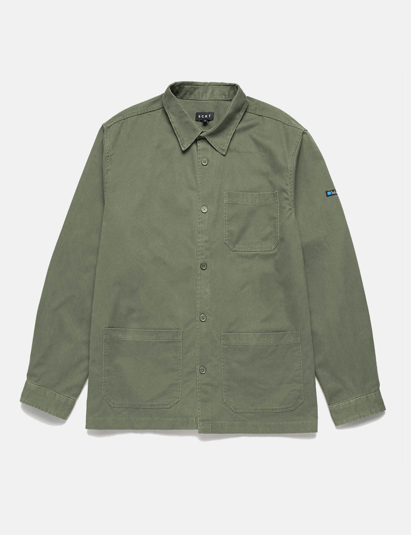 SCRT Worker Shirt Jacke - Gewaschene Grün