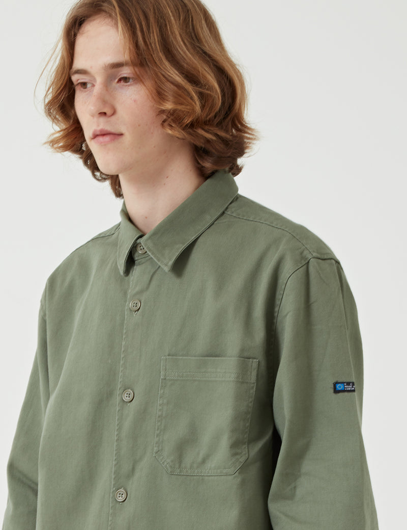 SCRT Worker Shirt Jacket - Washed Green