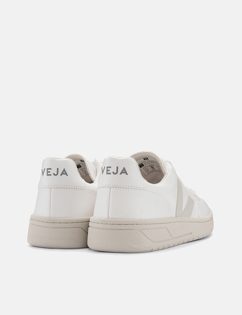 Veja V-12 Leather Trainers - Extra White/Pierre