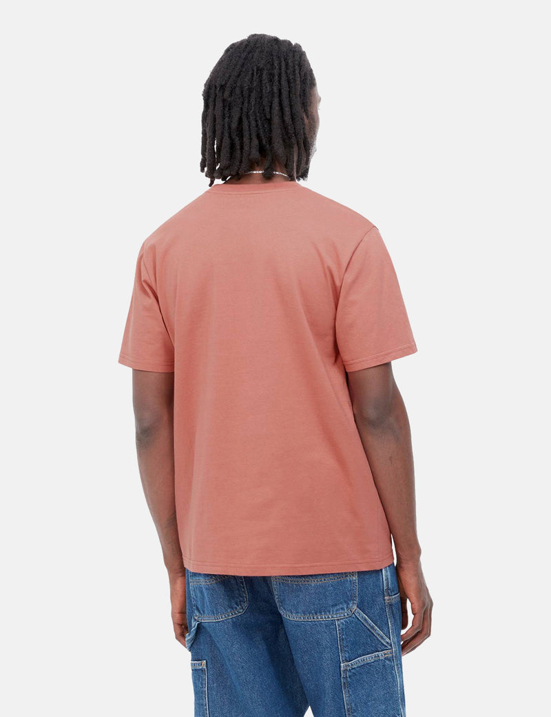 Carhartt-WIP T-Shirt à Poche - Misty Blush Pink