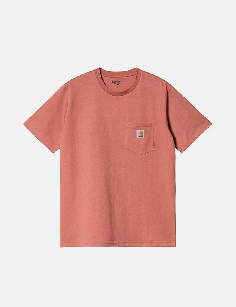 Carhartt-WIP T-Shirt à Poche - Misty Blush Pink