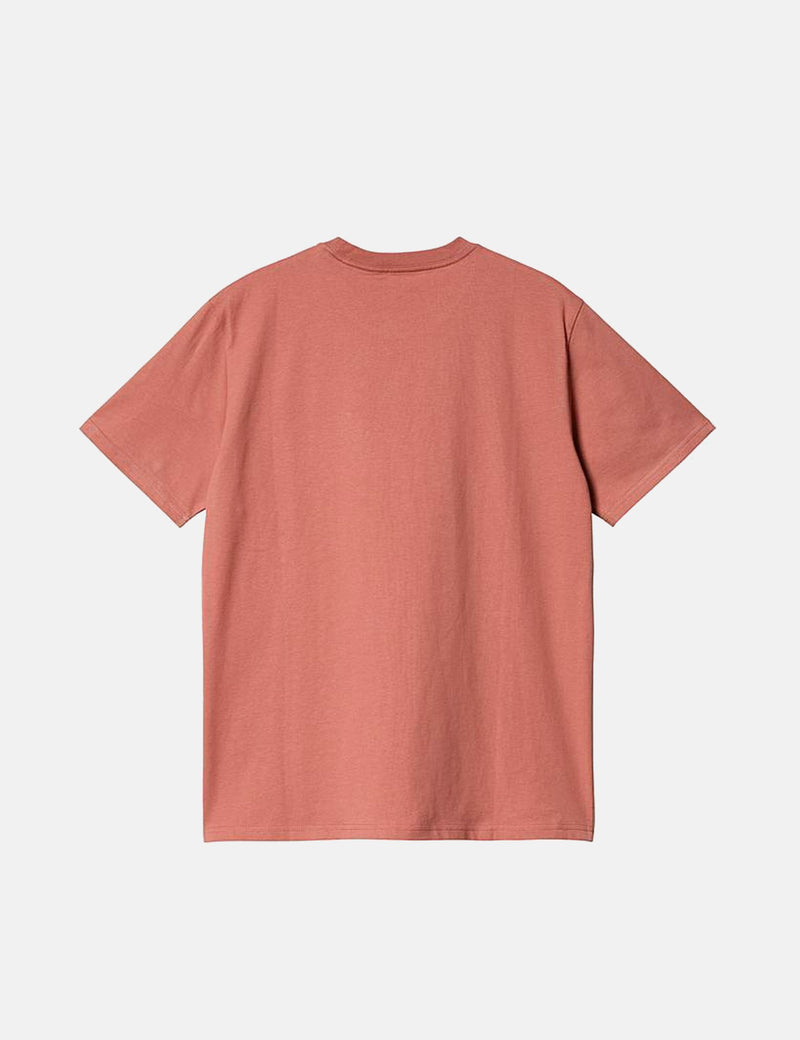 Carhartt-WIP T-Shirt à Poche - Misty Blush Pink