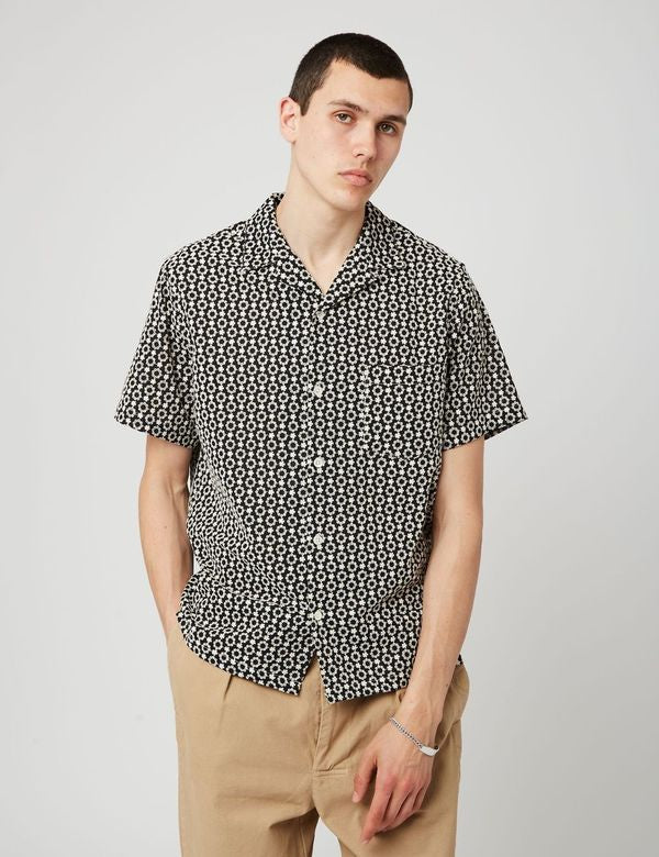 Chemise à manches courtes en Portuguese Flannel Folclore 3 - Noir