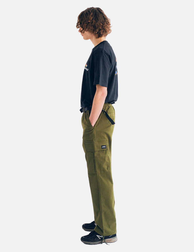 Parlez Yarwood Cargo Trousers - Olive Green