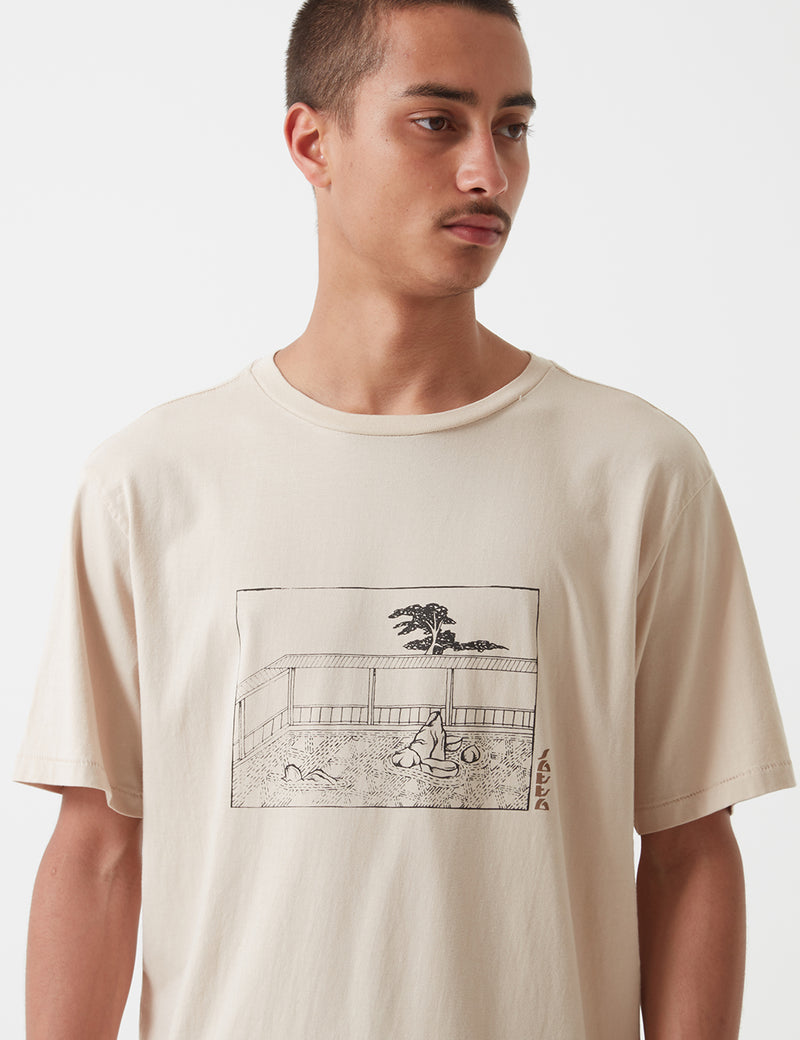 Satta Zen Garden 티셔츠-Calico Ecru