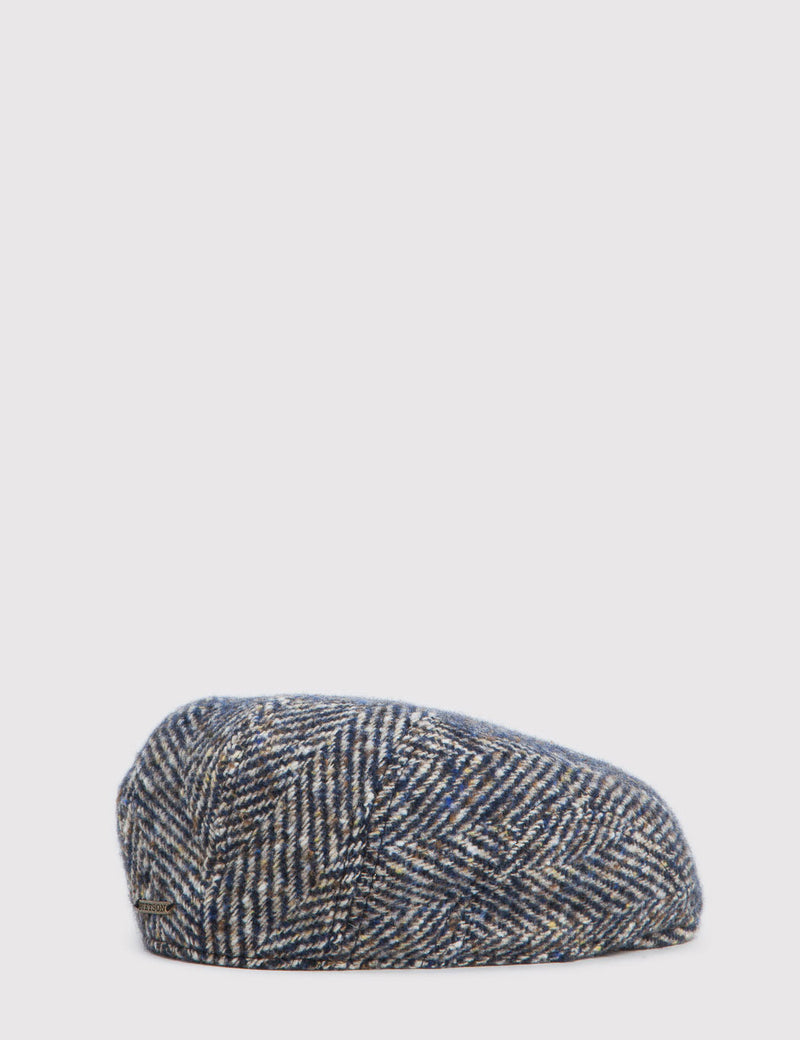 Stetson Madison Herringbone Hat - Brown/Navy
