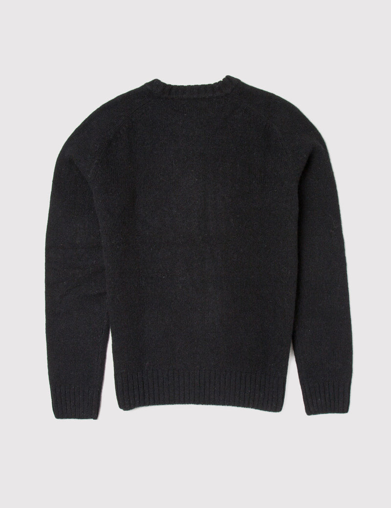 Wood Wood Kevin Wool Sweatshirt - Black