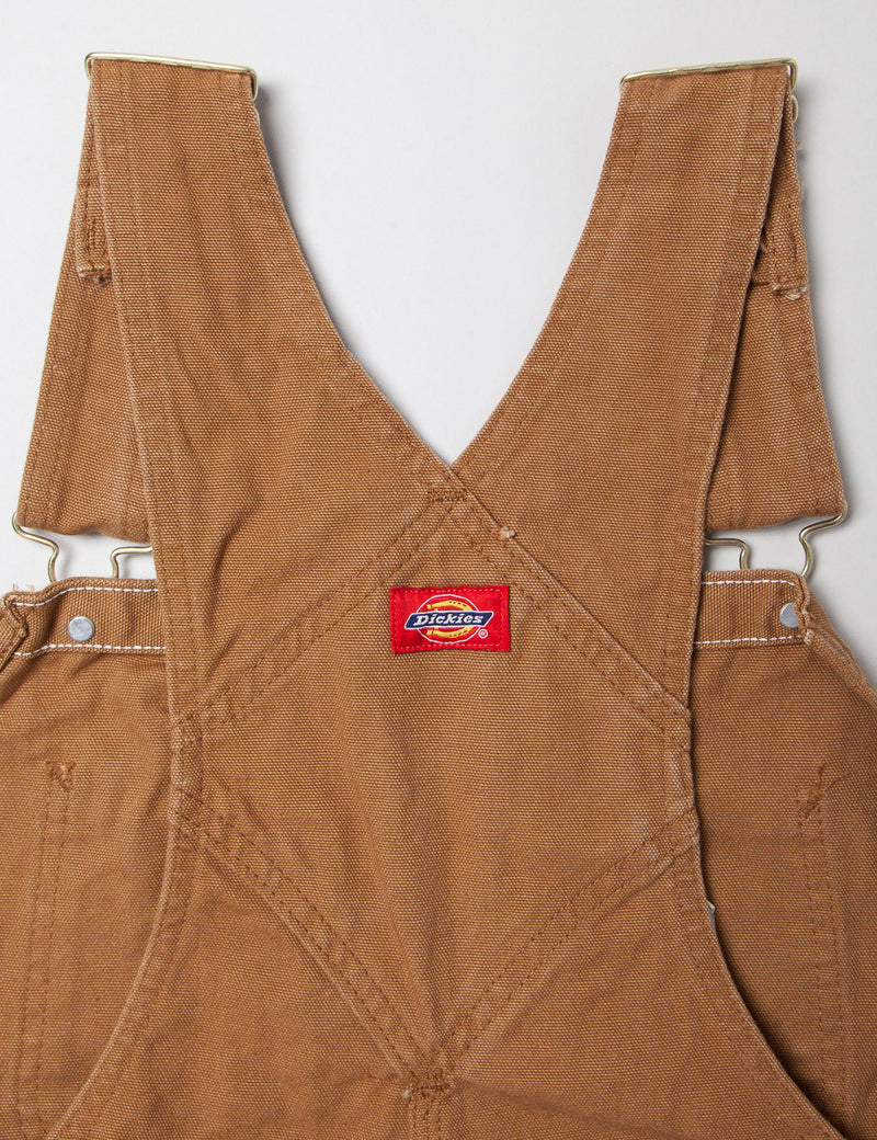 Dickies Bib Overalls - Rinsed Brown