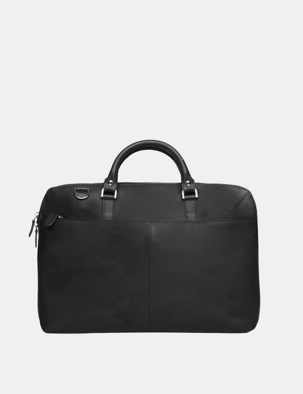 Sandqvist Dustin Leather Laptop Bag - Black