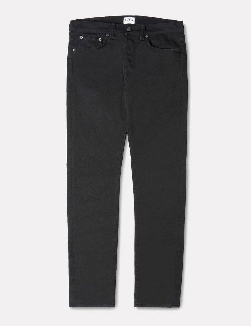 Edwin ED-80 Slim Tapered Jeans 11.5oz (Slim) - Black Rinsed