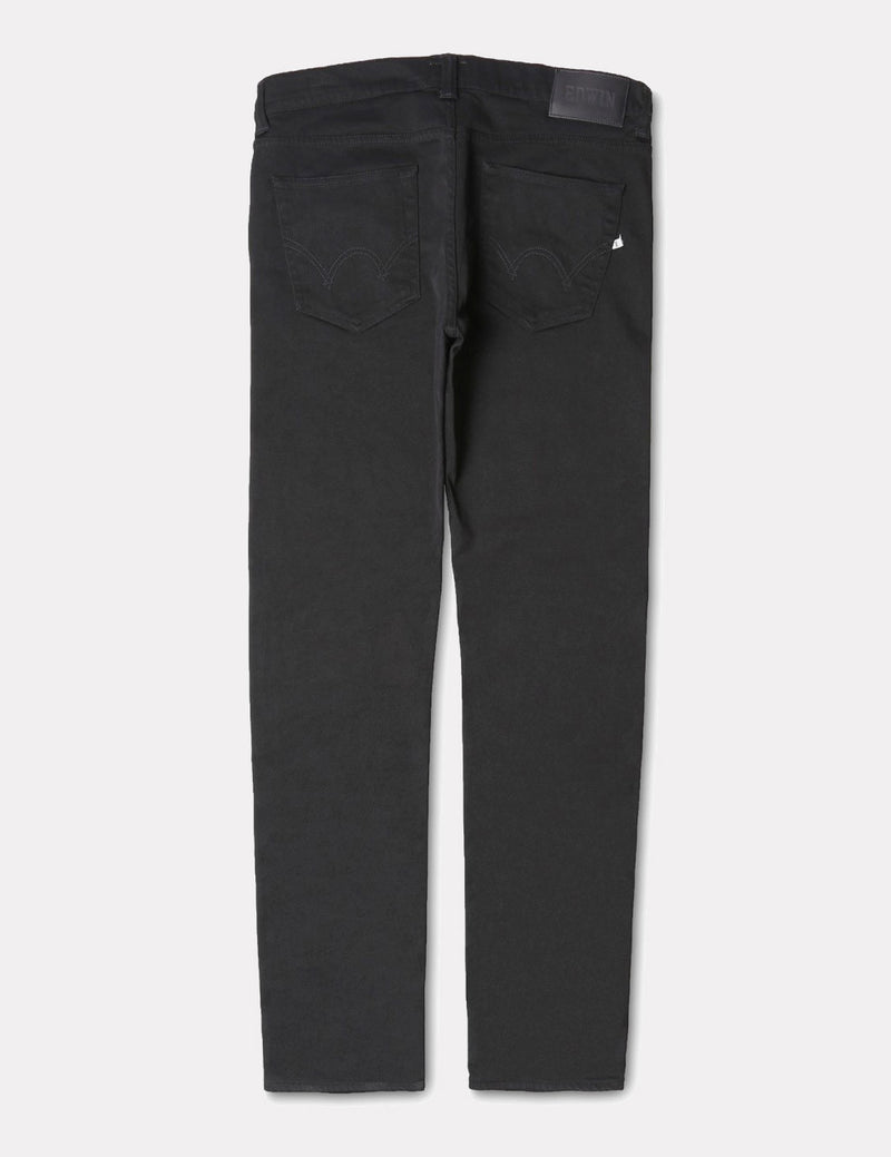 Edwin ED-80 Slim Tapered Jeans 11.5oz (Slim) - Black Rinsed