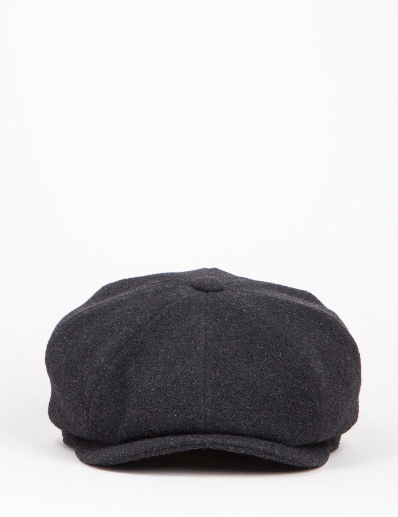 Stetson Hatteras Wool/Cashmere Newsboy Cap - Black
