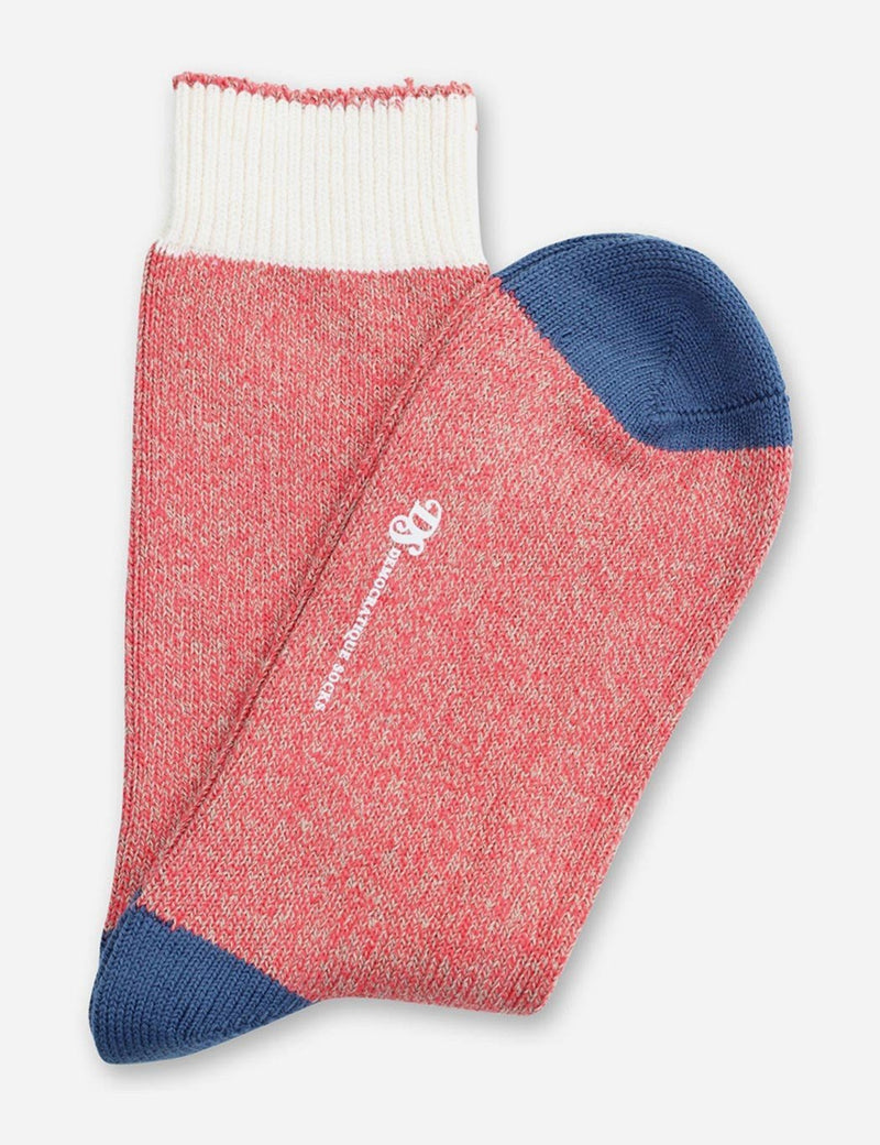 Democratique Relax Melange Socks - Red/Sand/Blue - Article