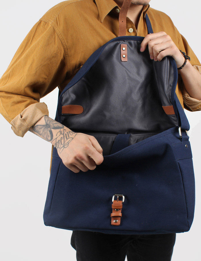 Sandqvist Jack Ground Messenger Bag - Blue