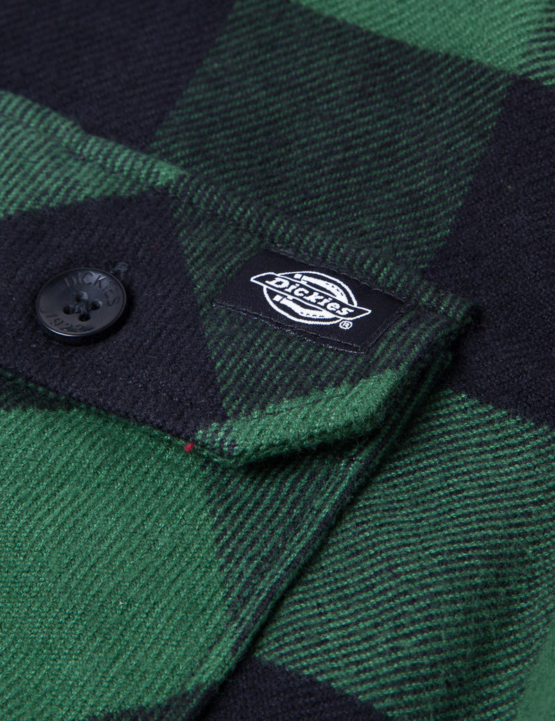 Dickies Sacramento Plaid Shirt - Pine Green