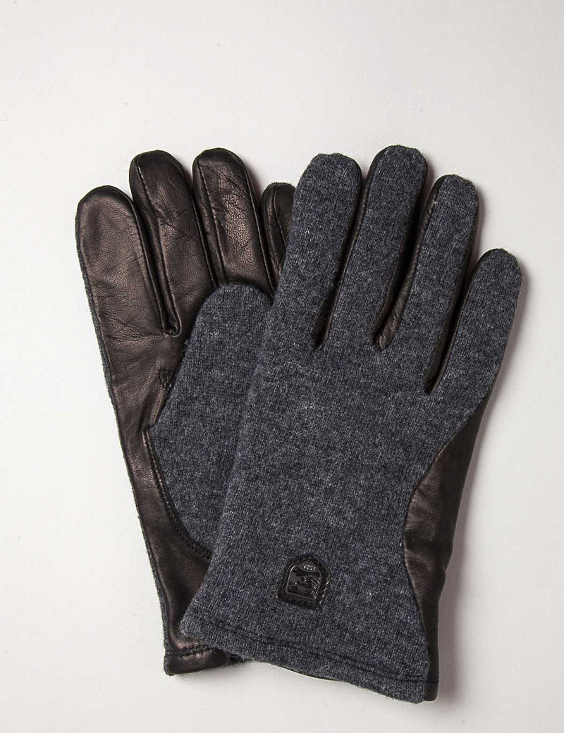Hestra Hairsheep Wool Tricot Gloves - Charcoal/Black