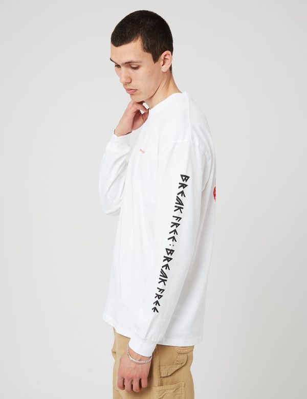 Last Resort AB Dragon Langarm-T-Shirt - Weiß