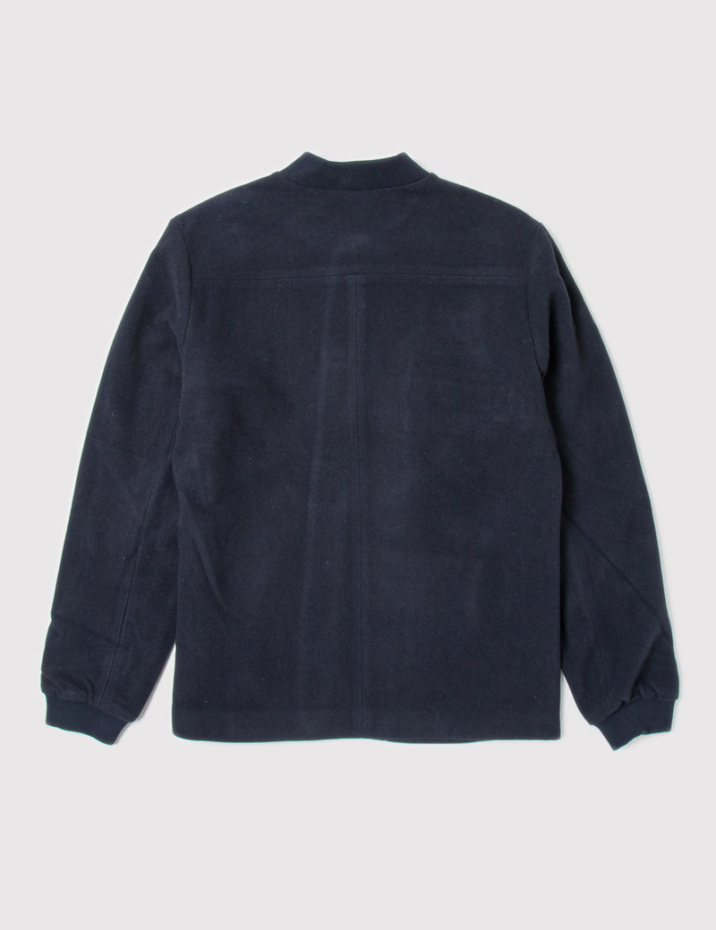 Human Scales Albin Wool Coat - Navy